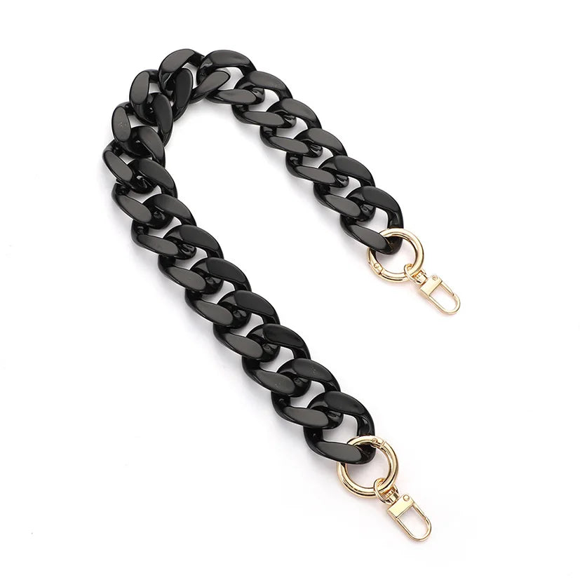 Deepeel AL054 40/60cm Hardware Accessories Acrylic Bag Chain Resin Chains Purse Chain