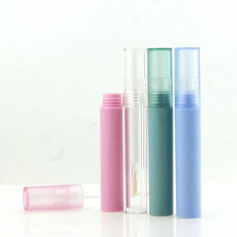 Wholesale in Stock 5ml Clear Transparent Plastic Empty Mini Lip Gloss Tube with Screen Printing Surface Vendors