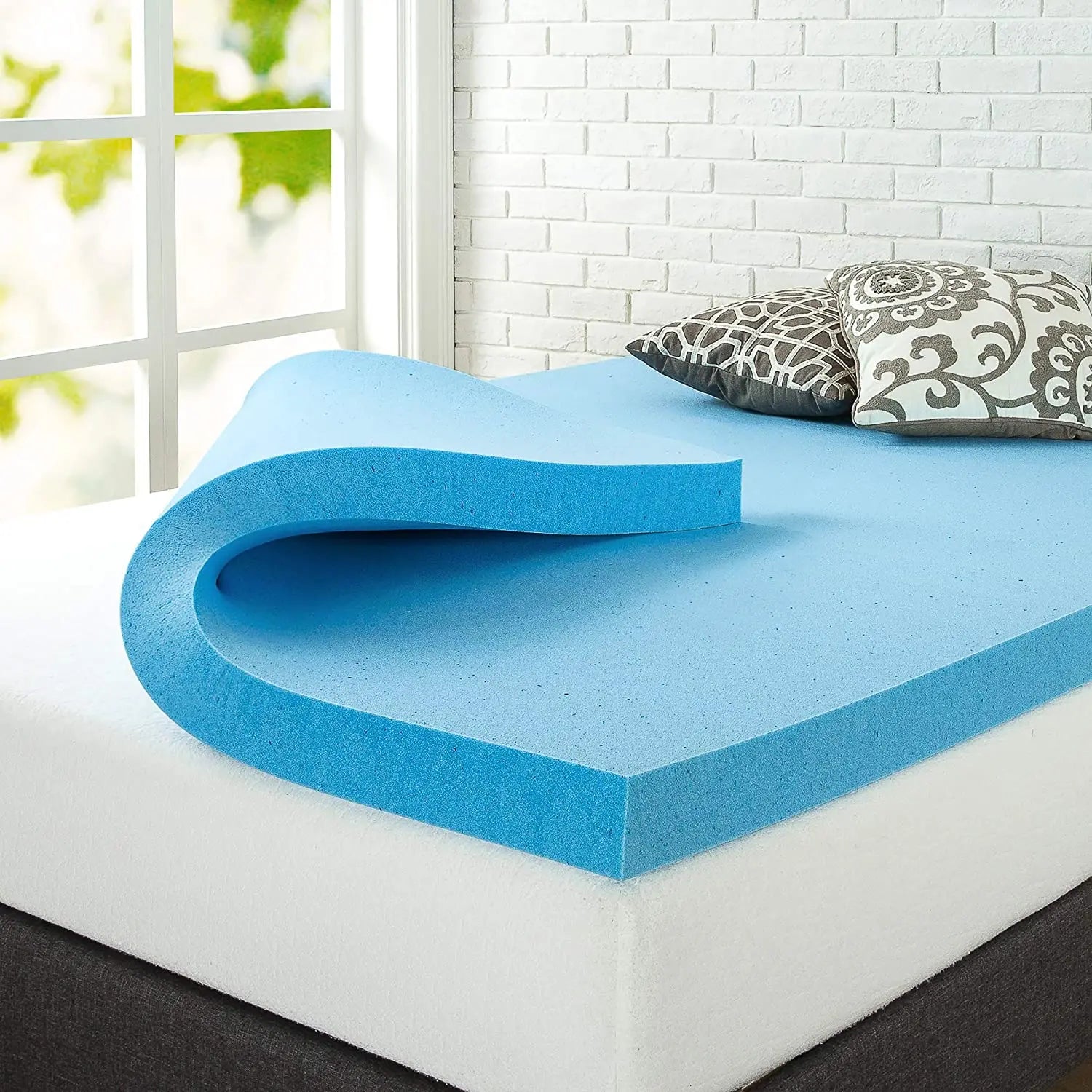 Manufacture Portable Shin Soft Comfortable Breathable Natural Pure 100% Memory Foam Mattress Topper for Massage Bed