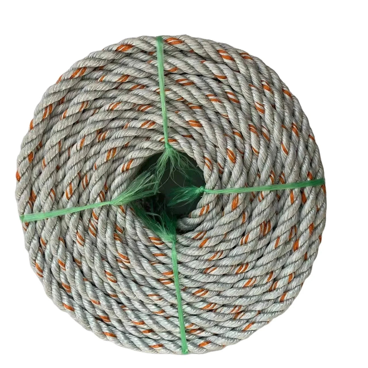 3 Strands Twisted PP Split Film Packing Rope Customized Color Diameter 1-30mm
