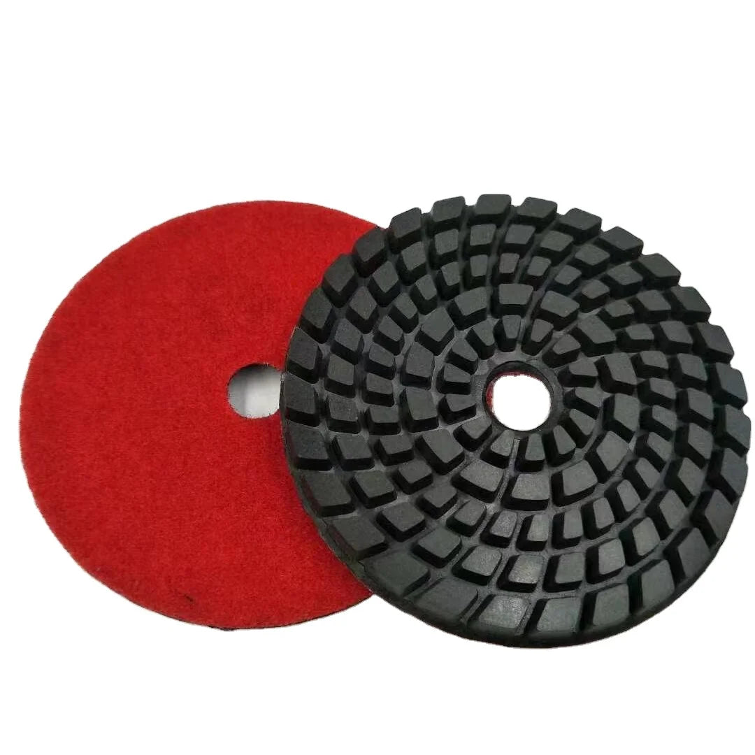 hot sell Marble granite concrete stone floor polishing pad 4-inch 100mm soft resin diamond pads polish grinding