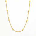 Fenny 18K Gold Plated Wholesale No Fade Fast Delivary Dainty Fashion Olive Round Beads Chain Stainless Steel Necklace for Women