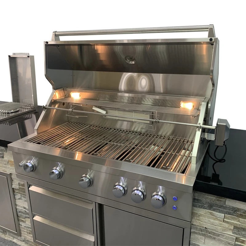 Stainless 304 CE Certified Garden Gas Grill for Bbq Island