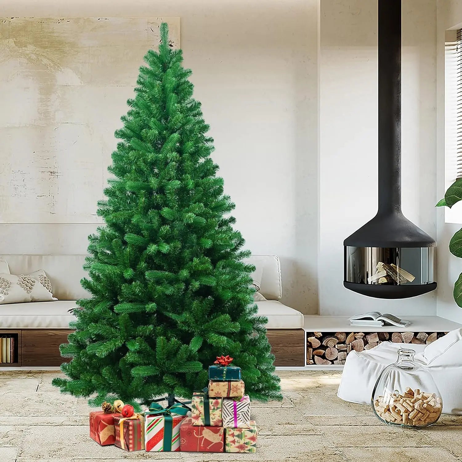 Factory Direct Hot Selling 210CM PVC Artificial Christmas Tree Customized Size Home and Festival Decorations Plants