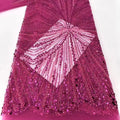 HY3077 Newly Sparkle Sequin Beaded Lace Embroidery Lace Fabric for Women Wedding Party Dresses