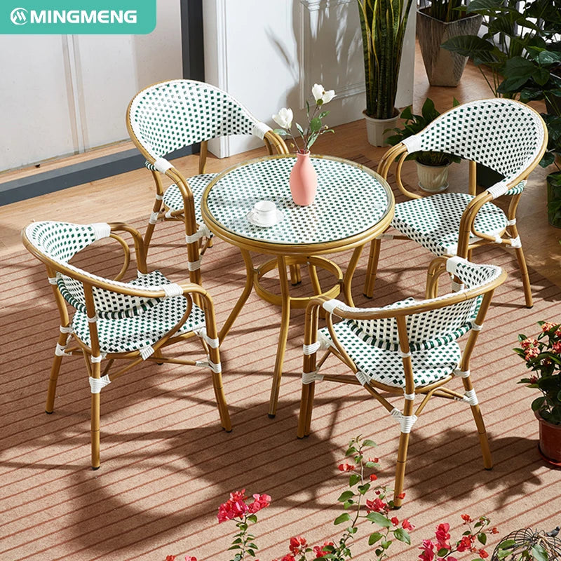 Modern Design High Quality Aluminum Frame Rattan  Furniture Comfort  Outdoor Garden Set for Hotel Restaurant Park Apartment