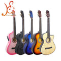Wholesale 38 Inch Electric Acoustic Guitar OEM Service Full Size Cutaway Electric Guitars Kit for Beginner Adult Kid