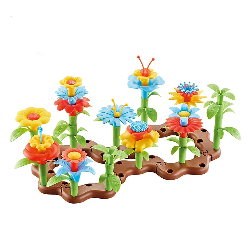 Green Toys Build-a-Bouquet Floral Garden Creative Play Toys and Games