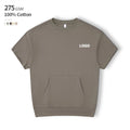 275 GSM 100% Cotton Ribbed Hem Cut Sleeve OEM Custom Logo Print on Demand T Shirt Man With Pocket