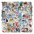 50PCS USA Animation Cute Cartoon Mordecai and Rigby Decals Regular Show Sticker