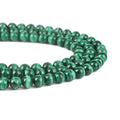 Wholesale Gemstone Jewelry 4 6 8 10 12mm Strand Natural Green Malachite Stone Round Loose Beads for Diy Making Necklace Bracelet