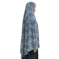 Muslim Flower Khimar Prayer Long Hijab for Women Middle Eastern Islamic Jilbab Prayer Veils Headcover Headscarf Dubai Saudi Arab