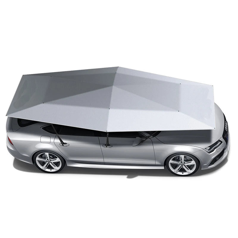 LOTUS Casual Design Anti-UV Automatic Folding Sun Shade Three-Folding Umbrella Car Cover Manual Control Roof Car Umbrella