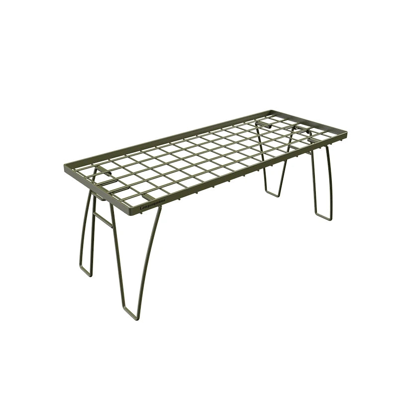 Campingmoon Camping Portable Outdoor Table and Chair Set Dining Coffee Table Outdoor Picnic Folding Table Rack