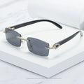 Rhinestone Square Sunglasses Luxury Sun Glasses Fashion Women Rimless Sunglass Shade Eyewear