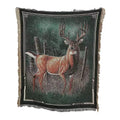 2023 Christmas Moose Woven Anime Jacquard Art Deco Fabric Tapestry for Home Christmas Decorations