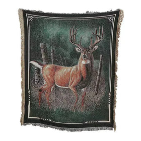 2023 Christmas Moose Woven Anime Jacquard Art Deco Fabric Tapestry for Home Christmas Decorations