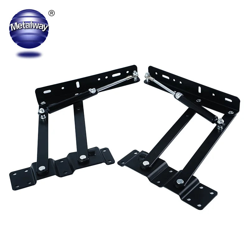 Gas Hydraulic Spring Furniture Hardware Folding Stand Rack Bracket Extended Tea Coffee  Lift up Top Table  Mechanism Hinge