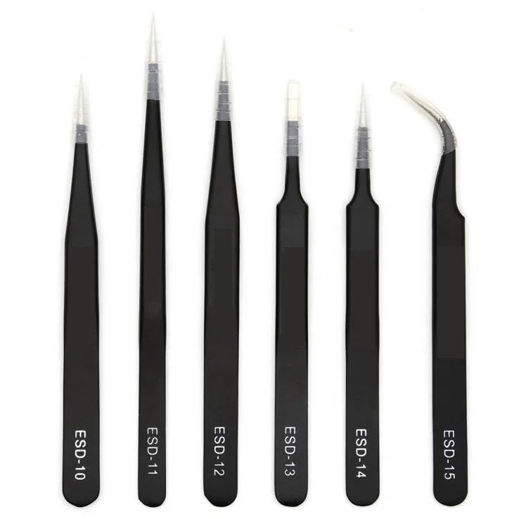 Precision Anti-static ESD Stainless Steel Tweezers