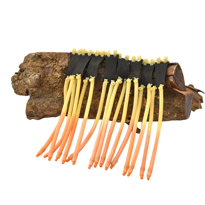 Piaoyu High Quality Thickened Outdoor Hunting Two Carpeted Leather Bands with Professional Shooting Slingshot Rubber Bands