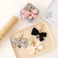 Handmade New Pearl Keychain Cute Heart Bow Keychain Pendant Fashionable Ball Shape Bag Charm for Handbag Cheerleading Key Ring