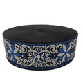 National Style Embroider Bag Strap 2'' Exquisite Pattern Design Flower Polyester Embroidery Technology Embroidered Garment Belt