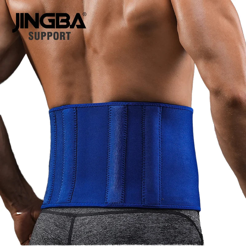 JINGBA Neoprene Waist Sweat Support Belt Sports Fitness Bowling Golf Waist Belt Support Weightlifting Lumbar Protector Band