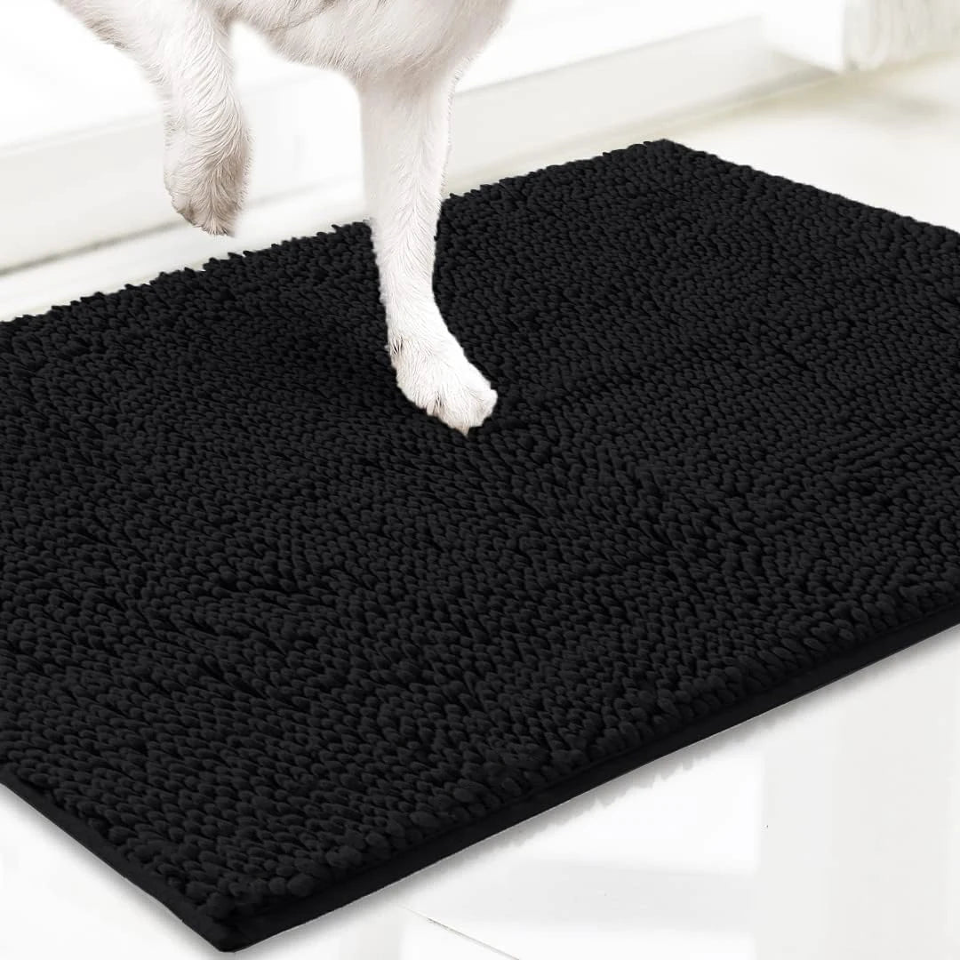 Thick Dirt Trapper Microfiber Absorbent Muddy Rug Dog Door Entrance Mat Carpet for Home Entrance