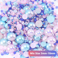 Hot Sale 30g 3mm-10mm Mix Flatback Pearls and Flatback Rhinestones for Nails Face Art Tumblers