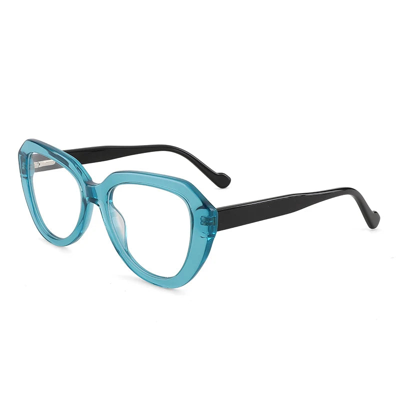 YC 2024 Handmade Fashion Vintage Optical Mixed Big Large Acetate Glasses Eyewear Prescription Eyeglasses Frames