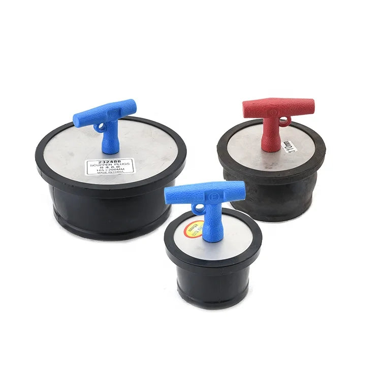 Industrial Stainless Steel Scupper Plug NBR Rubber for 2''-8'' Drain Pipes OEM Customizable Size 50A-200A Allmarine Brand 1 Year