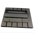 Customized Black Paper Jewelry Box with Velvet Lining Floral Pattern Octagonal Shape Lid Bottom Bracelet Box Long Chain