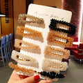 Korean Crystal Rhinestone Hair Clip Snap Barrette Stick Hairpin Hair Square Triangle Style Styling Accessories for Women