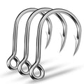 20pcs Inline Circle Hooks Replacement Fishing Hooks 11-52kg Strength Inline Fishing Single Hooks