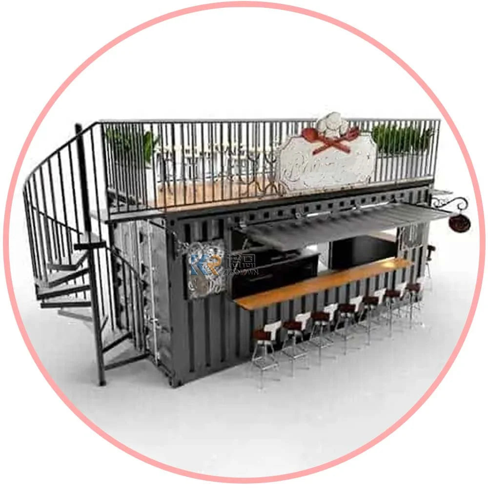 2025 Building Bar Container Apartment for Sales Office With Reception Area Prefabricated Mobile Container Houses