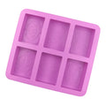 Baroque Pattern Silicone Molds for Soap 6 Different Flowers Cavity Silicon Soap Mold Handmade DIY Cake Tools