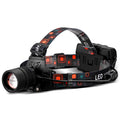 Waterproof LED Headlamp Flashlight Lumen Ultra-light Bright LED Rechargeable Headlight 90 Degrees Telescopic Zoom Headlamp