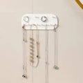 Wall Hanging Jewelry Storage Hooks Organizer Wall Mount Earring Ring Necklace Storage Organizer Rack for Kitchen Bathroom