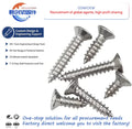 Cross Slotted Machine Screws Galvanized (Blue White Colorful Black) CSK Head Cross Taping Screw Fasteners Manufacturer