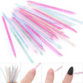 100pcs Colorful Reusable Eco-friendly Dual Ended Cuticle Pusher & Remover Dotting Drill Pen Nail Care Manicure Tools