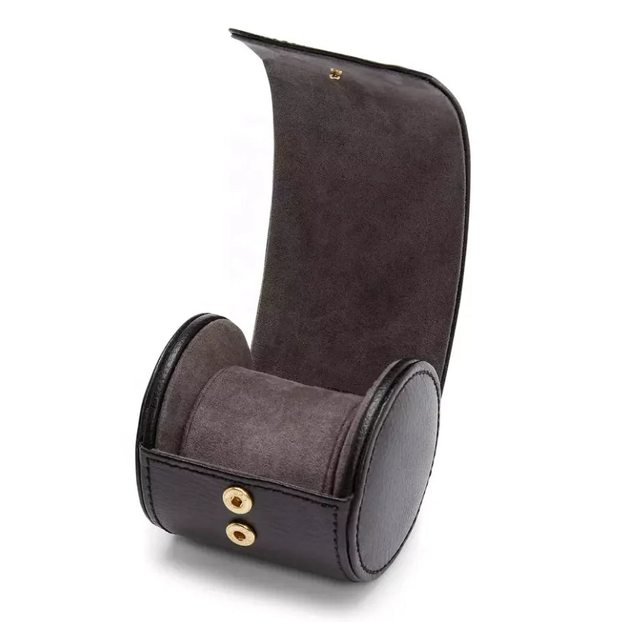Custom Logo Size Pu Leather Single Slot Watch Box Watch Display Case Luxury Watch Roll