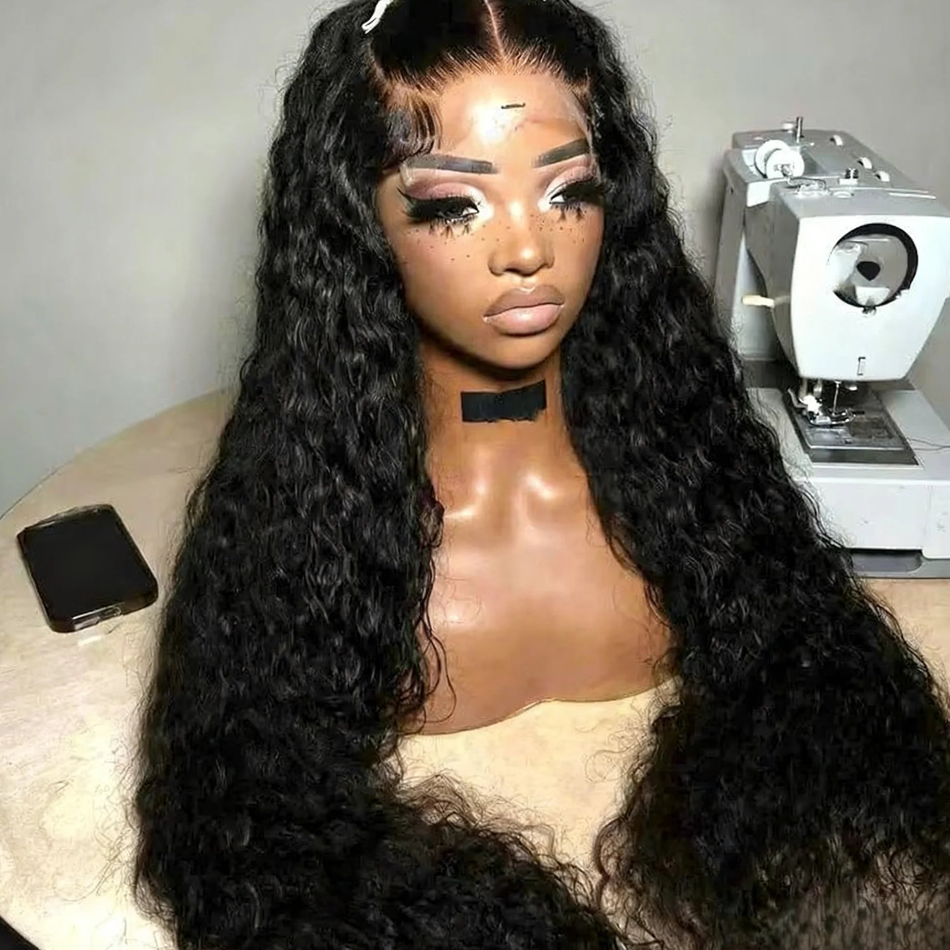 Raw Indian Hair 5x5 Glueless Wigs Human Hair Long Deep Curly hd Lace Frontal Wigs for Black Women Cambodian Raw Hair Wigs