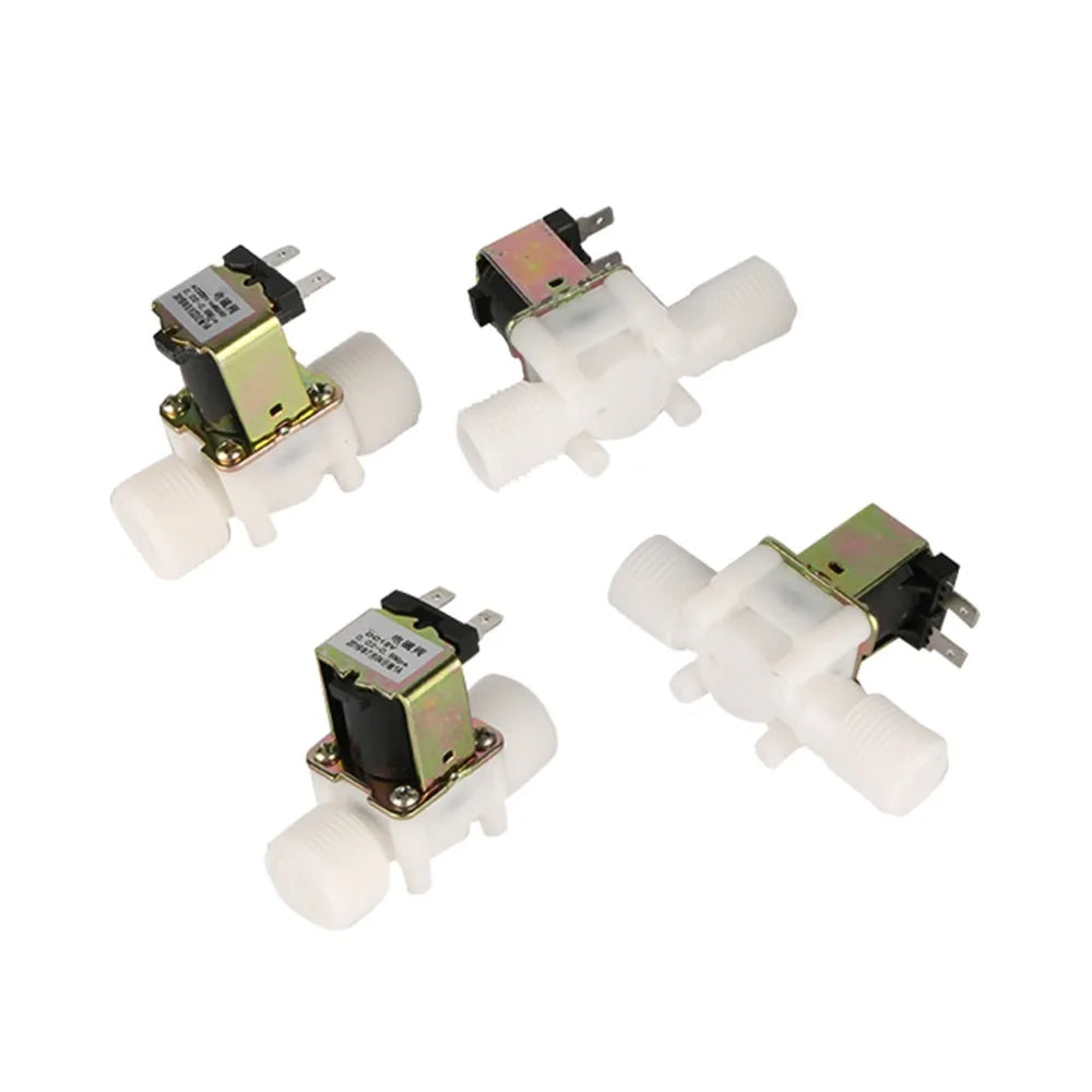Plastic DC 12V AC 220V Normally Closed Electric Magnetic Valve Water Control Switch Solenoid Valve