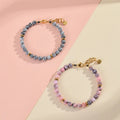 Fenyi Factory Wholesale Jewelry Couple Fashion 6MM pink zebra Stone Beaded Bracelet Exquisite Jewelry Manufacturer Men and Women