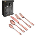 20 Piece Cutlery Set Gold Cheap Catlery Set Stainless Steel Custom Flatware Dining Set MegaBDM