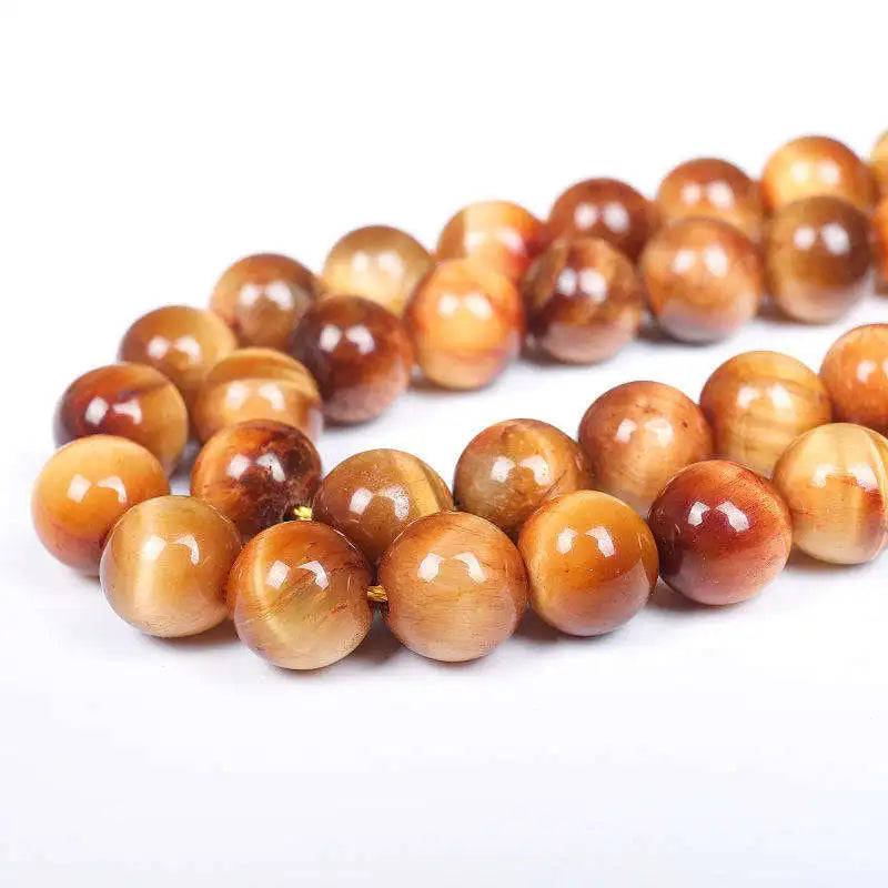 4/6/8/10/12/14mm Wholesale Natural Gemstone Tiger Eyes Beads Round Loose Stone Bracelet Jewelry Crystal Beads for Jewelry