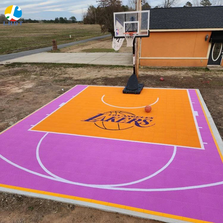 PP Interlock Sport Tiles for Outdoor Backyard Courts