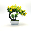 Hot Sale Artificial Plants Artificial Bonsai Juniper Tree Potted Faux Japanese Pine Bonsai Simulation Zen Garden Decor