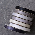 Ribest Single Faced Satin Ribbon for Clothe Hair Accessories Black and White 9MM 100Yard/Roll