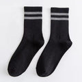High Quality Stripe Reflective Running Socks Sports Socks Custom Crew Socks Stripe